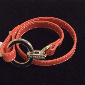 Lia Sophia leather wrap bracelet